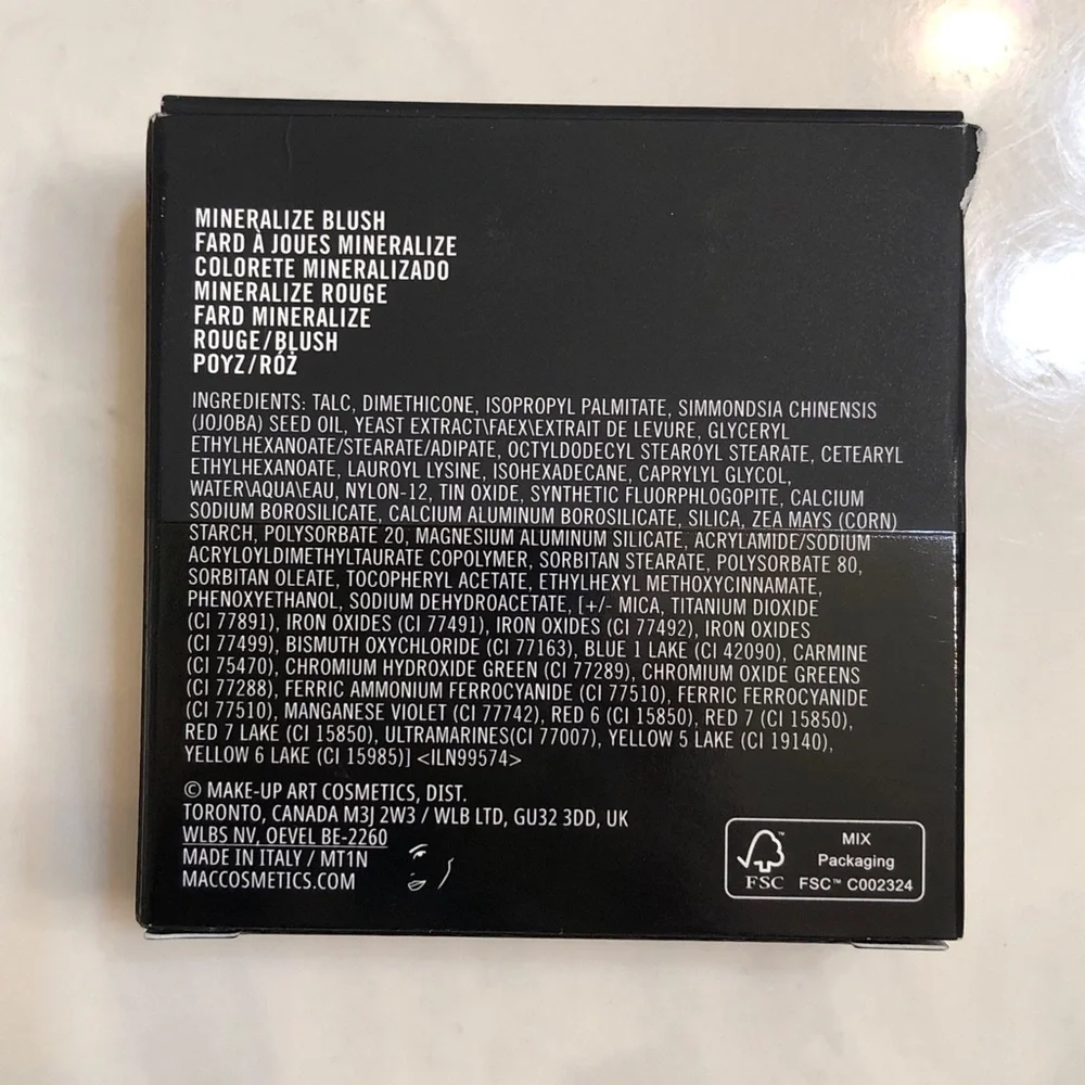 MAC Mineralize Baked Blush Shade Dainty 3.2g Full Size NIB